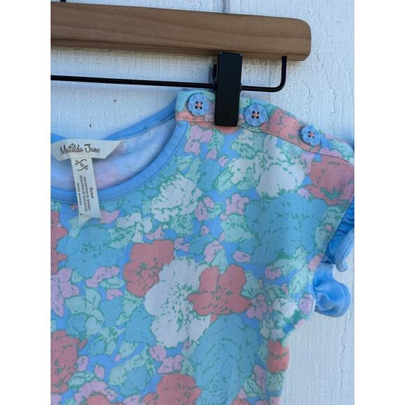 Matilda Jane Jumpsuit, Wide Legs, Flutter Sleeve, Floral, Size‎ 6 - Picture 3 of 6